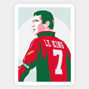 Cantona 7 Le King Manchester Home Sticker